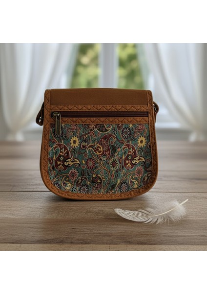 Iran Işi El Yapımı Etnik Desenli Taba Bohem Askılı Küçük Boy Omuz Çantası fiyatları