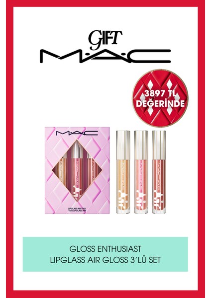 Gloss Enthusiast Liglass Air Üçlü Set | Yılbaşı Koleksiyonu