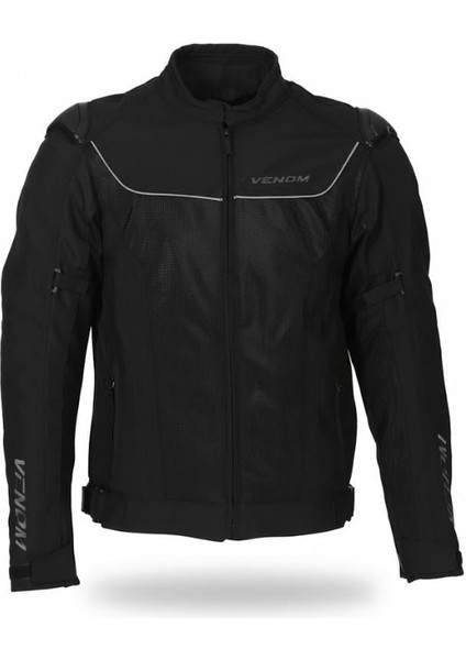 Venom Raptor Hörgüçlü 4 Mevsim Motosiklet Montu Siyah