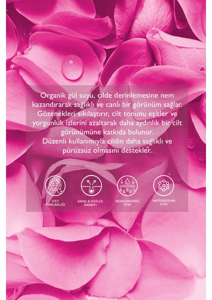 Oragnik Gül Suyu fiyatları