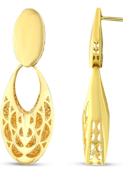 Tasarım Altın Küpe - 14K fiyatları