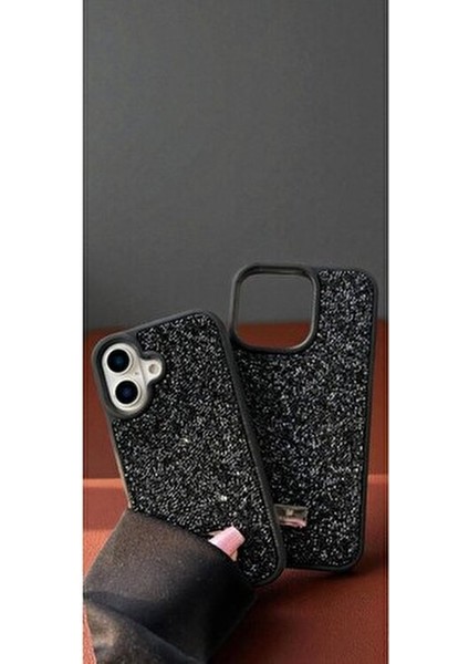 Apple iPhone 17 Uyumlu – Siyah Taşlı Işıltılı Yumuşak Silikon Kılıf, Darbeye Karşı Dayanıklı Kapak modelleri
