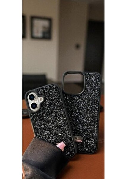Apple iPhone 17 Uyumlu – Siyah Taşlı Işıltılı Yumuşak Silikon Kılıf, Darbeye Karşı Dayanıklı Kapak fırsatları