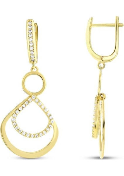 Tasarım Altın Küpe - 14K