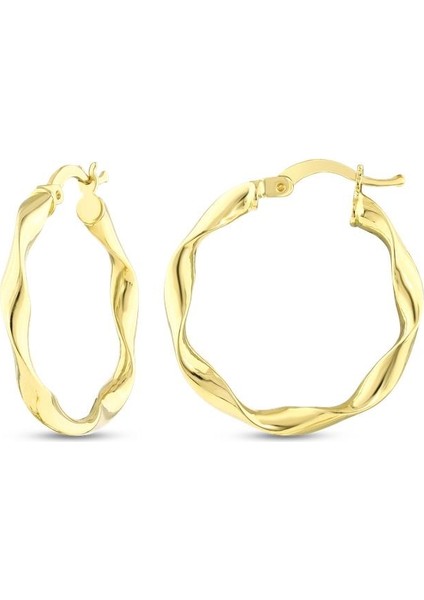 Altın Halka Küpe - 14K