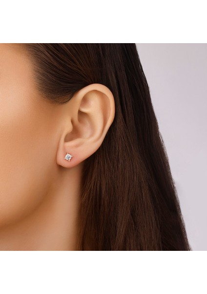 Altın Tektaş Küpe - 14K modelleri