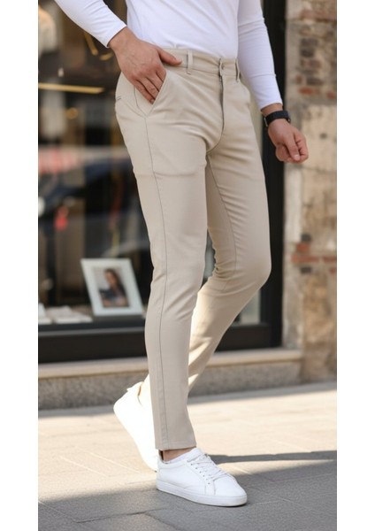 Erkek Slim Fit Likralı Gabardin Pantolon fiyatları