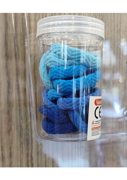 12 Li Lastik Çok Renkli Saç Tokası Seti TK568