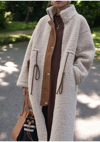 Kışlık Fermuarlı Tasarım Peluş Ceket fırsatları