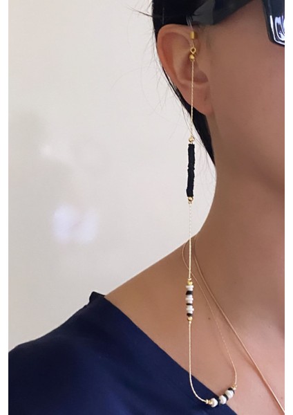 Gold Siyah Fimo Gözlük Askısı fiyatları