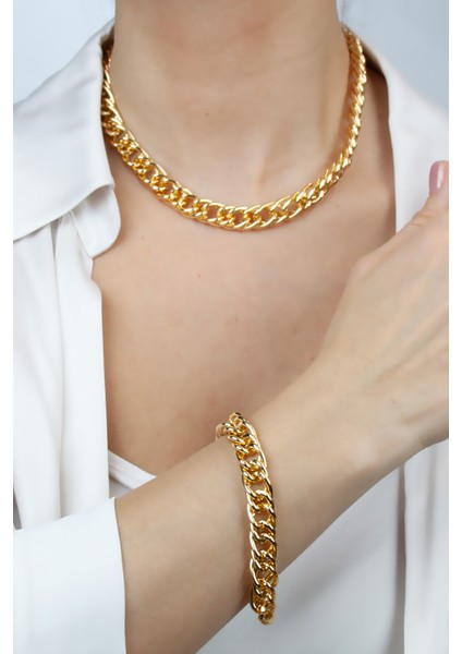 Örgü Zincir Kolye Bileklik Set fiyatları