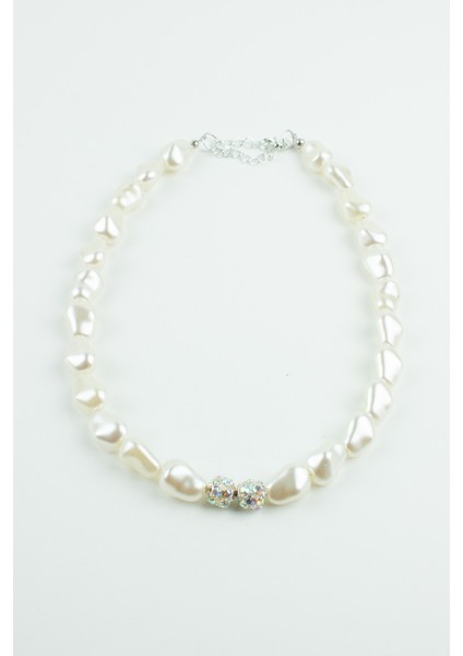 Barok Inci Taşlı Rondela Detay Kolye modelleri