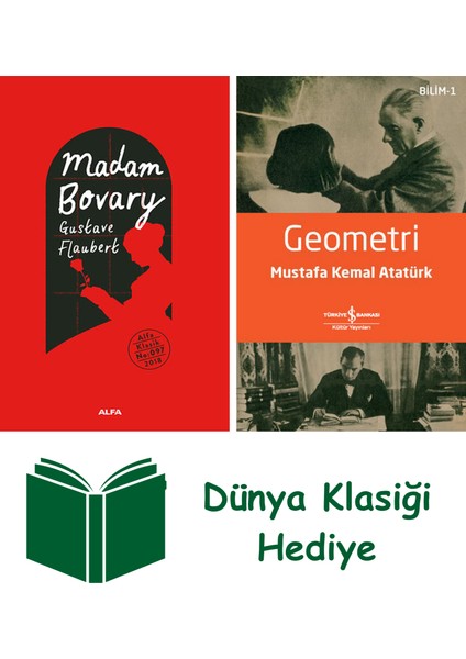 Madam Bovary (Ciltli) + Geometri + Dünya Klasiği Hediye