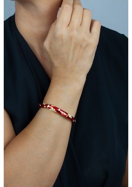 Mine Kaplı Klipsli Bileklik