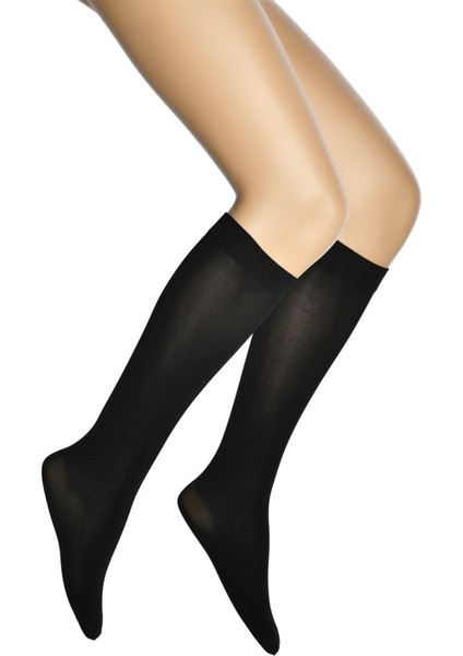 Saten 70 Dizaltı Kadın Çorap