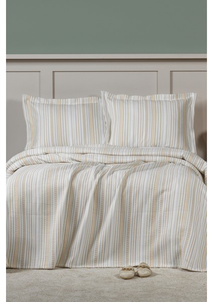 Harmony Yatak Örtüsü Takımı Çift Kişilik (240X250 Cm) Tarçın