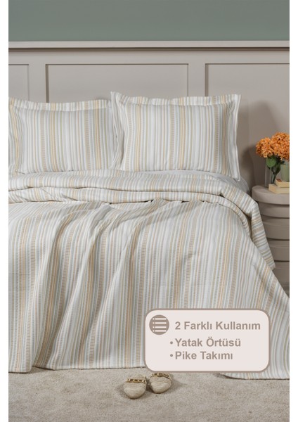 Harmony Yatak Örtüsü Takımı Çift Kişilik (240X250 Cm) Tarçın fiyatları