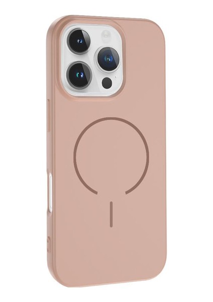 iPhone 16 Pro Max Magsafe Özellikli Içi Kadife Yumuşak Aqua Silikon Kılıf