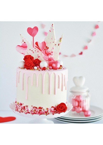 Silikon Kalp Şeklinde Kek Pasta Süsleme Çubuğu Kalıbı 8 Li indirimleri