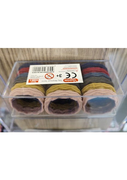 18 Li Lastik Çok Renkli Saç Tokası Seti fiyatları