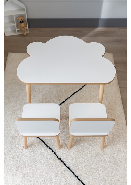 Çocuk Etkinlik Masası Sandalye Takımı- Sincap Şekilli Modern Çalışma ve Aktivite Masası- Yaz- Sil Yüzey fırsatları