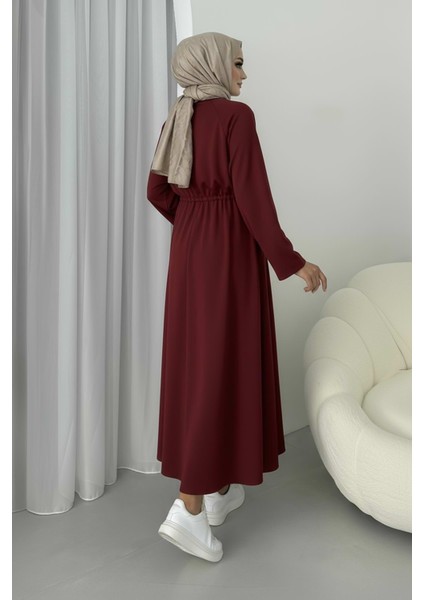 Beli Tünelli Oysho Elbise-Bordo fiyatları