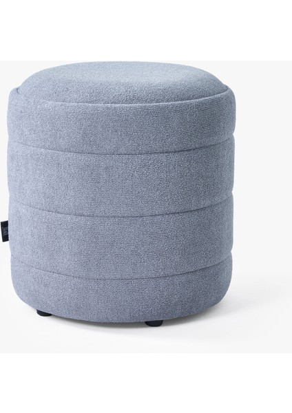 Lüks CNC Çizgili Yuvarlak Puf – Makyaj Masası Pufu -Dekoratif Ayak Uzatma-Bombeli Puff fiyatları