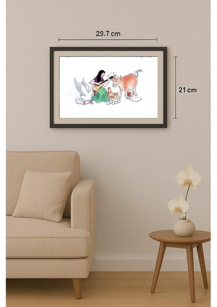 Wang Jinhai 29X21CM Orijinal Karikatür Tablo fiyatları