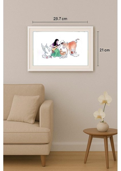 Wang Jinhai 29X21CM Orijinal Karikatür Tablo indirimleri