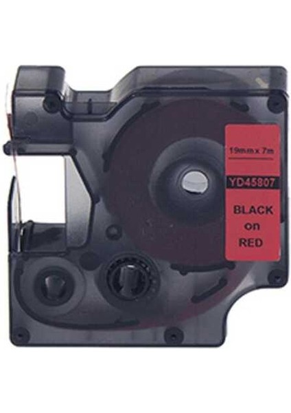 45807 Muadil Kırmızı-Siyah D1 Yedek Şerit 19MM x 7m