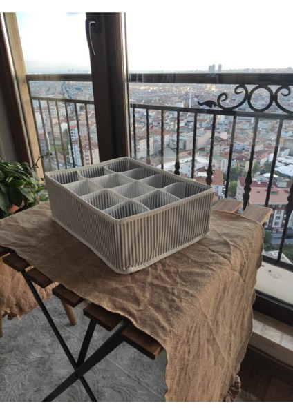 Pratik 12 Bölmeli Çekmece Düzenleyici + 8 Gözlü Çorap Havlu Organizer 2li Set D4E5F6 indirimleri