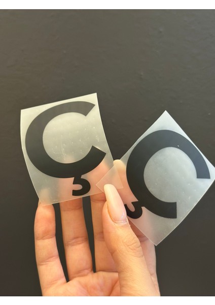 2 Li Ütü Ile Yapışan Ç Harfi Arma Transfer Baskı 5x5 cm fiyatları