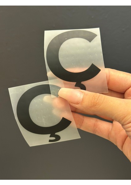 2 Li Ütü Ile Yapışan Ç Harfi Arma Transfer Baskı 5x5 cm fırsatları