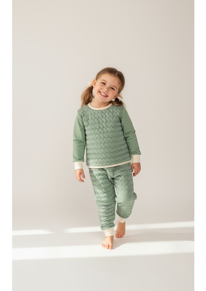 1.5 Tog Sage Çocuk Pijama Takımı
