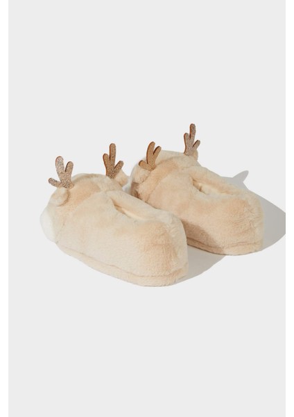 Kız Çocuk Yılbaşı Temalı Düz Taban Panduf A8210A825WN modelleri