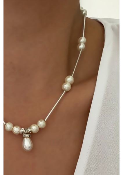 Zirkon Taşlı Inci Kolye fiyatları