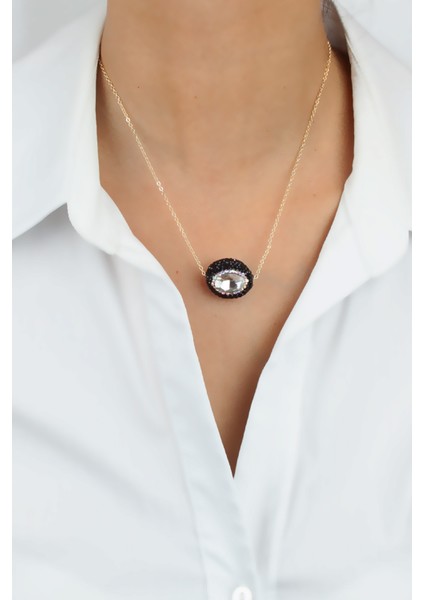 Ince Zincir Kristal Taşlı Uçlu Kolye fiyatları