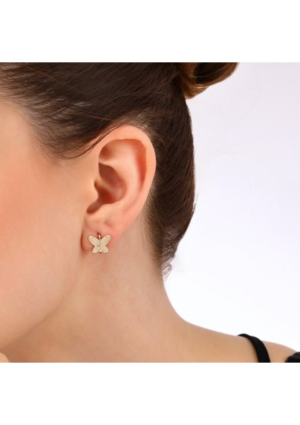 Altın Kelebek Küpe - 14K modelleri