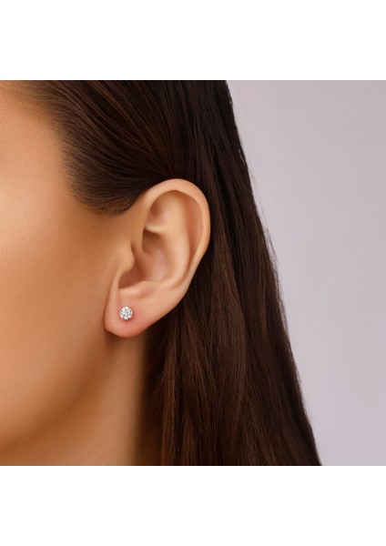 Altın Tektaş Küpe - 14K modelleri