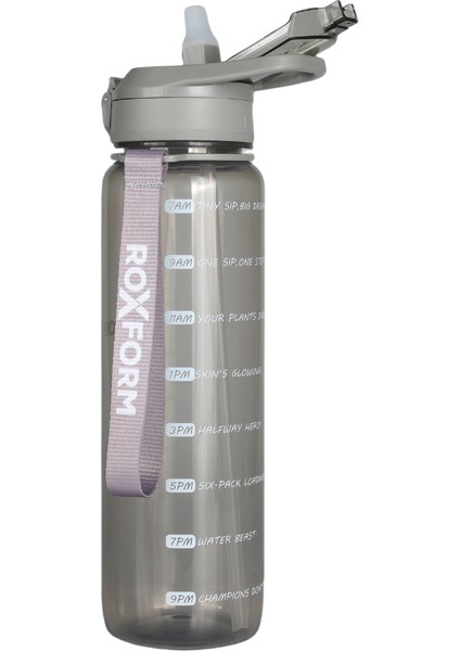 Suluk Matara 1100 Ml, Premium Pp Malzeme, Sağlıklı Bpa & Bps Içermez, Kılıflı, Çift Kapaklı, Koku Yapmaz, Sızdırmaz ve Dayanıklı, Gri fiyatları