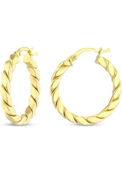 Altın Halka Küpe - 14K