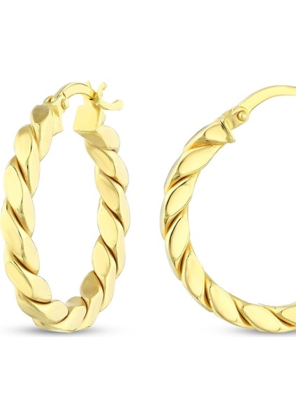 Altın Halka Küpe - 14K fiyatları