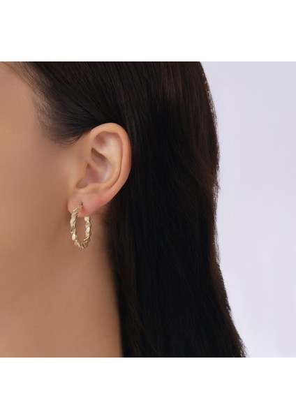 Altın Halka Küpe - 14K modelleri