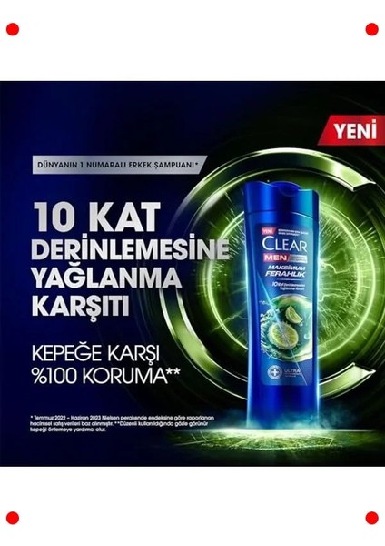 Erkeklere Özel Kepek Karşıtı Maksimum Ferahlık Şampuanı indirimleri