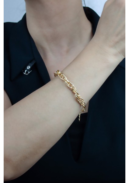 Gold Klasik Zincir Bileklik