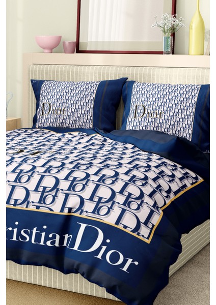 Nevresim Takımı Çift Kişilik Pamuklu Saten Kumaş 6 Parça 3D Dijital Baskı Duvet Cover Set Model No: indirimleri