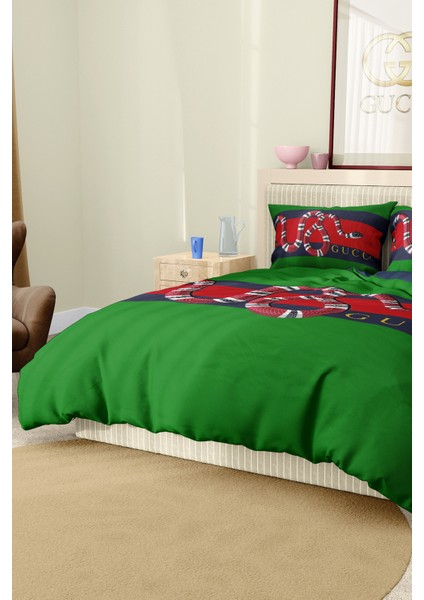 Nevresim Takımı Çift Kişilik Pamuklu Saten Kumaş 6 Parça 3D Dijital Baskı Duvet Cover Set Model No: indirimleri