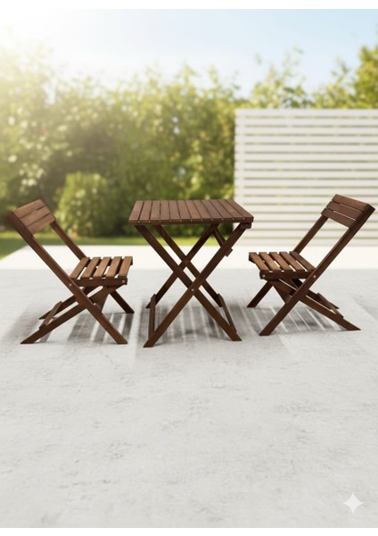 Ahşap Bistro Set