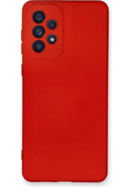 Samsung Galaxy A73 5g Kılıf Nano Içi Kadife Silikon - Kırmızı (K95)