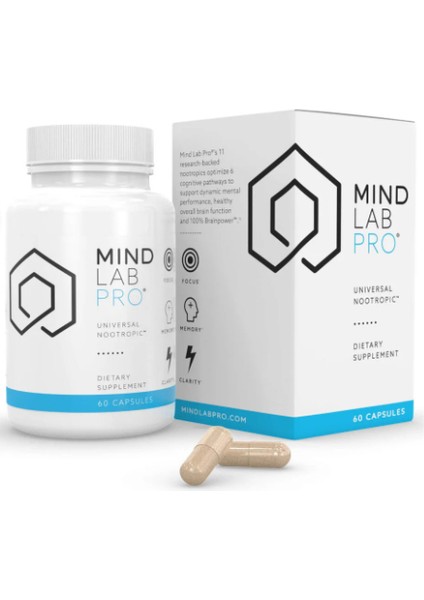 Universal Nootropic Brain Booster Supplement For Focus, Memory, Clarity, Energy 60 Capsules